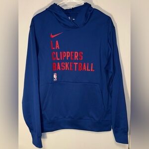 Nike LA Clippers 2024 Performance Spotlight On-Court Practice Hoodie‎ Sz XS Blue